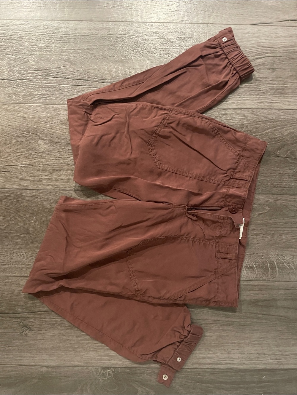 Jolt Cropped Ankle Pants in Rust Brown